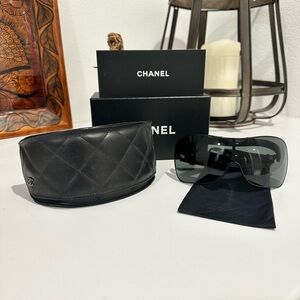 Chanel Shield Flip Sunglasses